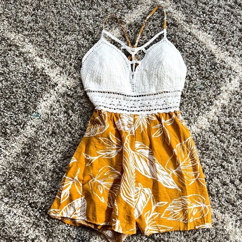 Fashion Nova Romper with padded top